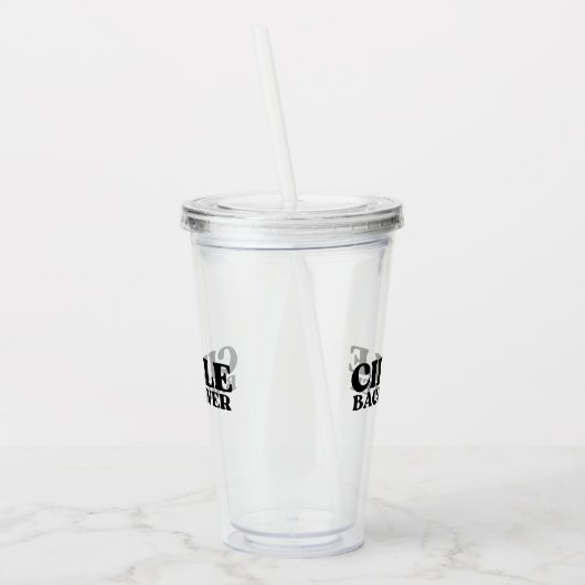 Clear Intent | Circle Back Never Reusable Acryl Drinkbeker (Links)