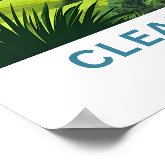 Clear Lake California Travel Print (Hoek)