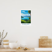Clear Lake California Travel Print (Keuken)