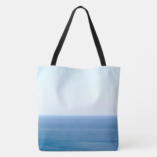 Clear Lake Horizon Kleur Groot Tote Bag (Achterkant)