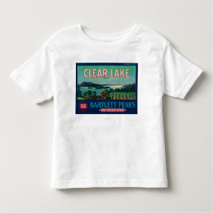 Clear Lake Pear Crate LabelLake County, CA Kinder Shirts