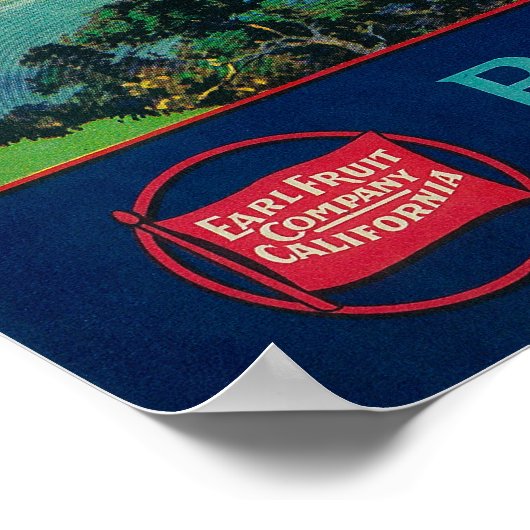 Clear Lake Pear Crate LabelLake County, CA Poster (Hoek)