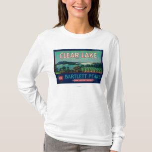 Clear Lake Pear Crate LabelLake County, CA T-shirt