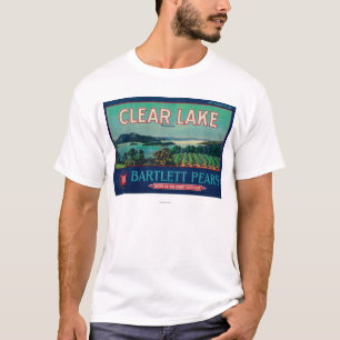 Clear Lake Pear Crate LabelLake County, CA T-shirt