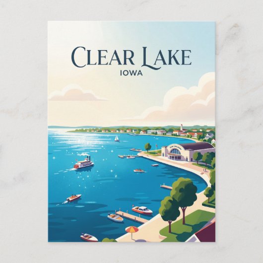 Clear Lake VS Briefkaart (Voorkant)