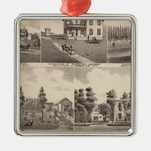 Clear Lake, Waseca, Minnesota Metalen Ornament (Voorkant)