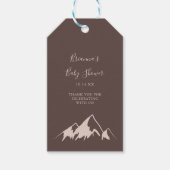 Clear Mountain Country Baby shower Cadeaulabel (Voorkant)