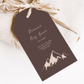 Clear Mountain Country Baby shower Cadeaulabel