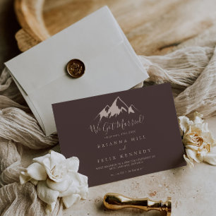 Clear Mountain Country Elopement Aankondiging