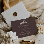 Clear Mountain Country Elopement Aankondiging