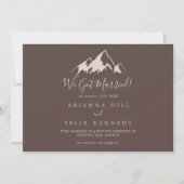 Clear Mountain Country Elopement Aankondiging (Voorkant)