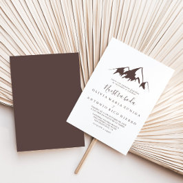 Clear Mountain Country Nuestra Boda Wedding Kaart