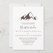 Clear Mountain Country Nuestra Boda Wedding Kaart (Voorkant)
