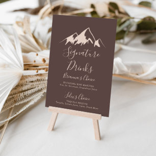 Clear Mountain Country Signature Drinks Bord Poster
