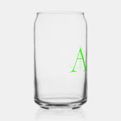 Clear Neon Monogram Glasblik – Blikvorm Glas (Rechts)