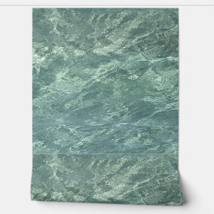 Clear Ocean Water Patterns Strand Blauwgroen Blauw Behang