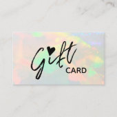 Clear Opal Cadeaubon Visitekaartje (Voorkant)