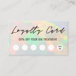 Clear Opal Texture Loyalty Card Visitekaartje