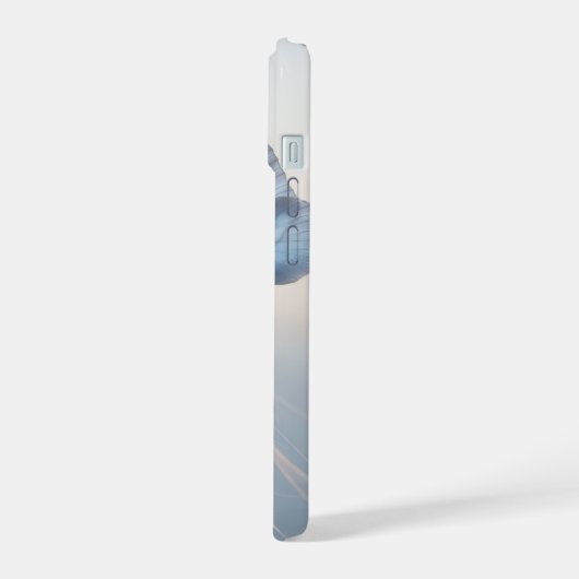 Clear Phone Case – Schattigee kat met vlinderontwe iPhone 15 Case (Linkerkant)