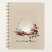 Clear Quartz Crystal Ball  Bloemenjournaal Planner (Voorkant)