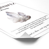 Clear Quartz crystal meaning poster (Hoek)