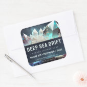 Clear Quartz Crystal Pearls Artisan Product Label (Envelop)