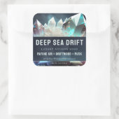 Clear Quartz Crystal Pearls Artisan Product Label (Tas)