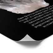 Clear Quartz Stone Crystal Betekenis Poster (Hoek)