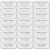 Clear Return Address Custom Transparent Labels (Voorkant)