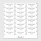 Clear Return Address Modern Transparent Labels (Vel)