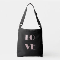 Clear roos Gold Glitter Love Tekst