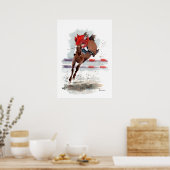 'Clear Round'-poster/afdruk Poster (Keuken)