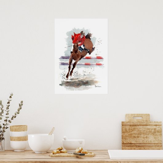 'Clear Round'-poster/afdruk Poster (Keuken)