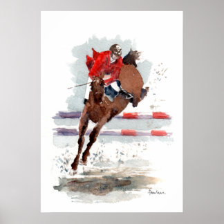 'Clear Round'-poster/afdruk Poster