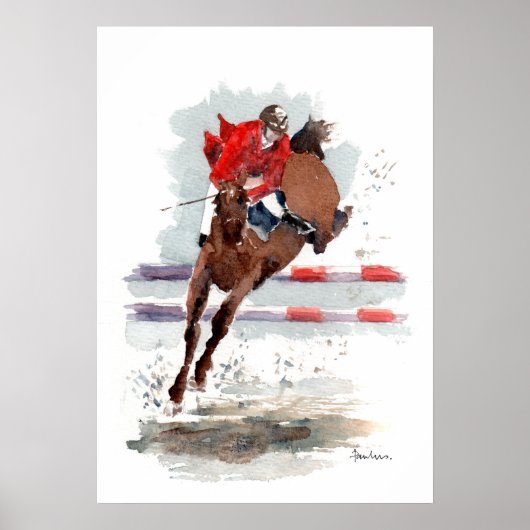 'Clear Round'-poster/afdruk Poster (Voorkant)