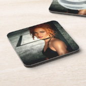 Clear Shadows hard plastic coasters Bier Onderzetter (Linkerzijde)