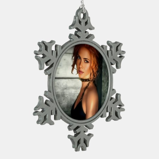 Clear Shadows sneeuwvlok ornament (Links)