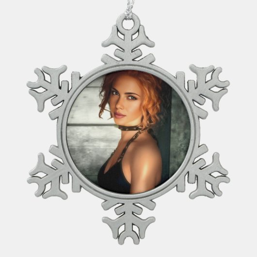 Clear Shadows sneeuwvlok ornament (Voorkant)