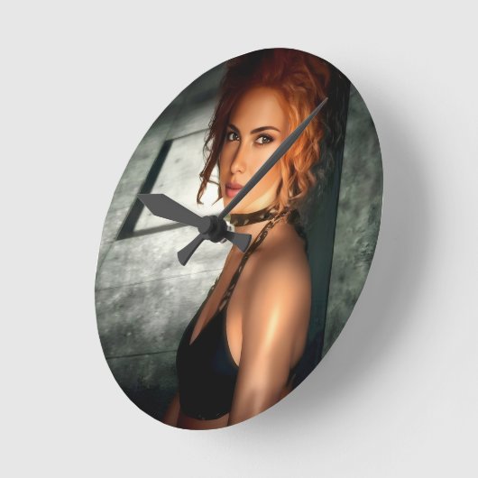 Clear Shadows wall clock Ronde Klok (Hoek)