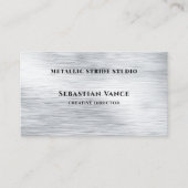 Clear Silver Hairline Classic Visitekaartje (Voorkant)