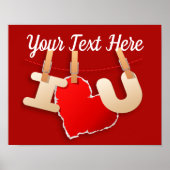 Clear & Simple Love Message Poster (Voorkant)