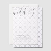 Clear Space Join Us Black Calligraphy Wedding Vellum Uitnodigingen (Offset (Uitnodiging))