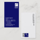 Clear Star - Donkerblauw Visitekaartje (Voorkant / Achterkant)