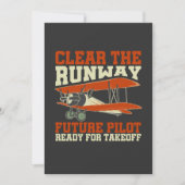 Clear The Runway Future Pilot Ready For Takeoff Feestdagenkaart (Voorkant)