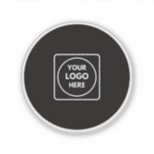 Clear Vinyl Logo Business Promo QR label (Voorkant)
