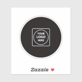 Clear Vinyl Logo Business Promo QR label