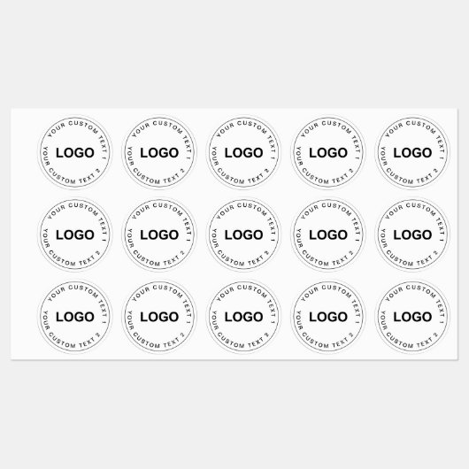 Clear Waterproof Custom Logo Stickers for Business (Vel)