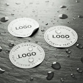 Clear Waterproof Custom Logo Stickers for Business