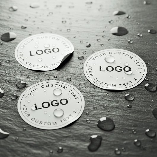 Clear Waterproof Custom Logo Stickers for Business