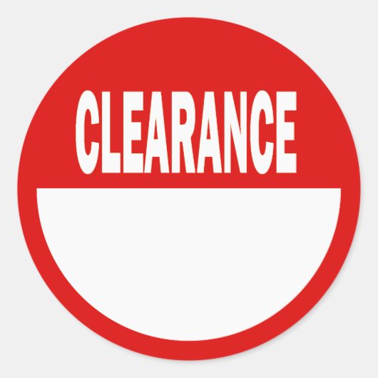 Clearance Retail Stickers (Voorkant)